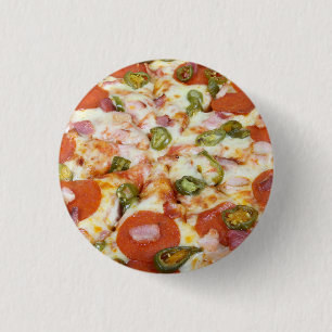 Pepperoni Pizza 3 Cm Round Badge