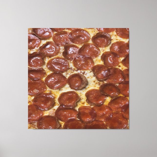 Pepperoni Pizza Canvas Print (Front)
