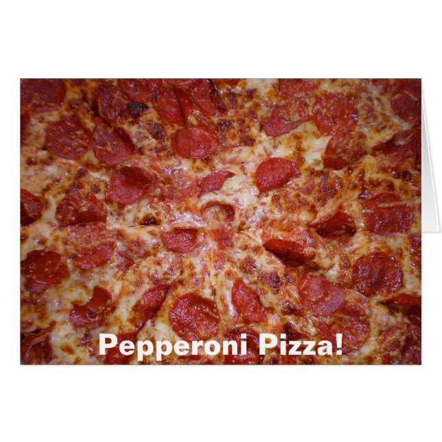 Pepperoni Pizza Card (Front Horizontal)