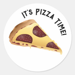 Pepperoni Pizza  Classic Round Sticker