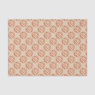 Pepperoni pizza fun patternparty tissue paper