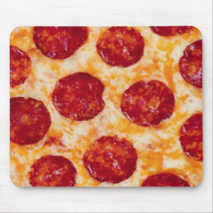 Pepperoni Pizza Hot and Yummy! Mouse Pad
