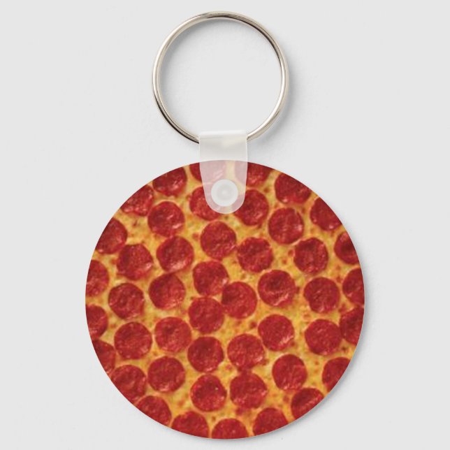 Pepperoni Pizza Key Ring (Front)