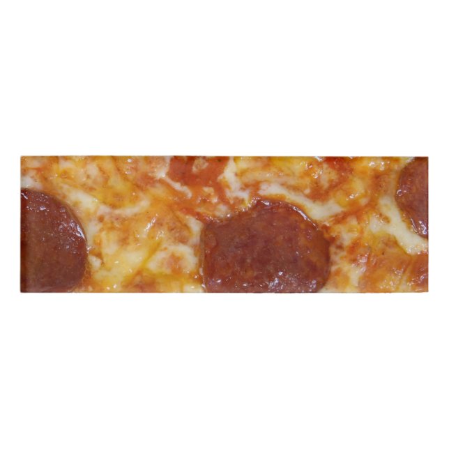 Pepperoni Pizza Name Tag (Front)