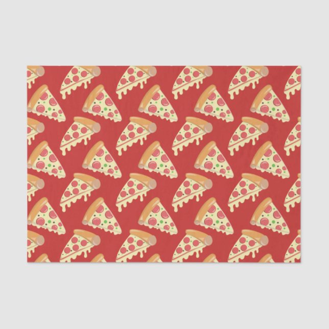 Pepperoni Pizza Party Tissue Paper (Front)