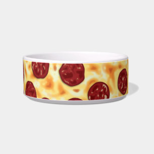 Pepperoni Pizza Pattern Bowl
