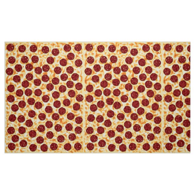 Pepperoni Pizza Pattern Fabric (Fat Quarter)