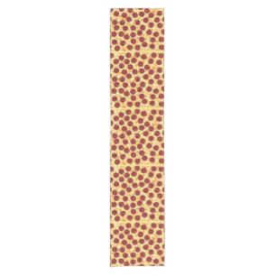 Pepperoni Pizza Pattern Short Table Runner
