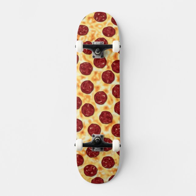 Pepperoni Pizza Pattern Skateboard (Front)
