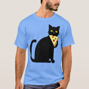 Pepperoni Pizza Pie Cat Lover  Junk Food Eat Fan T-Shirt