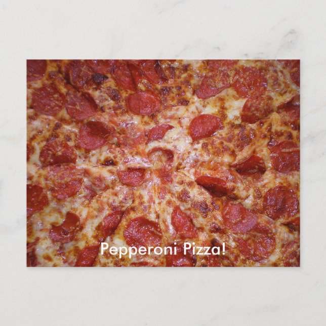 Pepperoni Pizza Postcard (Front)