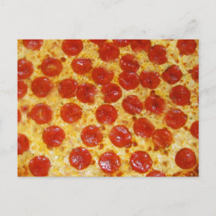 Pepperoni Pizza Postcard
