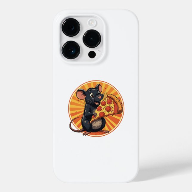 Pepperoni Pizza Rat  year of rat,pizza rat,peppero Case-Mate iPhone Case (Back)