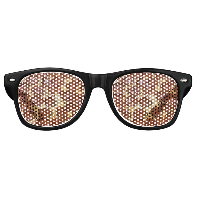 Pepperoni Pizza Retro Sunglasses (Front)