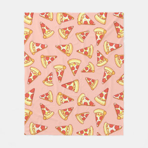 Pepperoni Pizza Slice Drawing Pattern Blanket