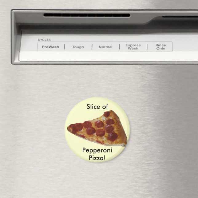 Pepperoni Pizza Slice Magnet (In Situ (Dishwasher))