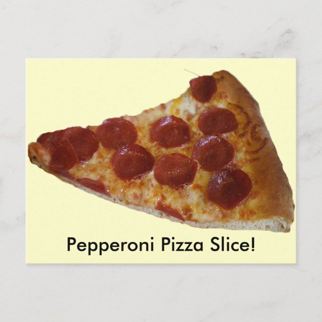 Pepperoni Pizza Slice Postcard (Front)