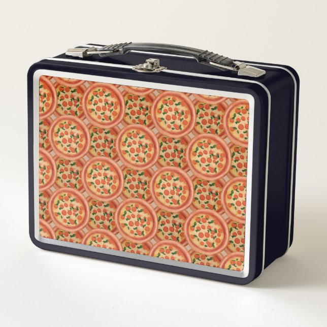 Pepperoni Pizza Stainless Steel Lunch Box (Front)