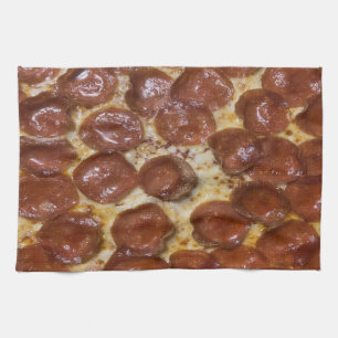 Pepperoni Pizza Tea Towel