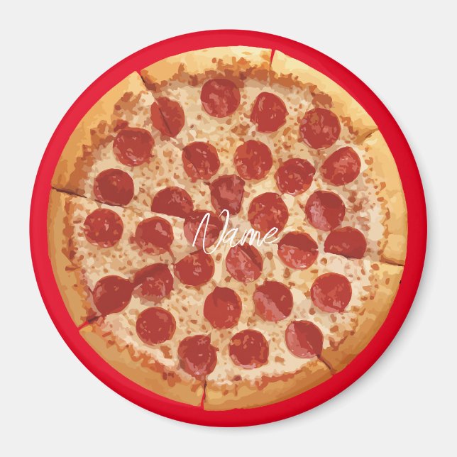 Pepperoni Pizza Thunder_Cove  Magnet (Front)