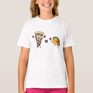 Pepperoni Pizza VS Taco: Mexican versus Italian T-Shirt