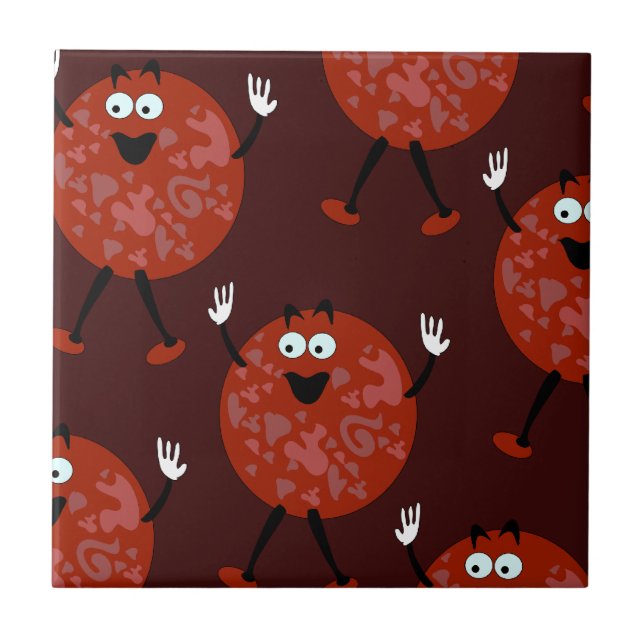 Pepperoni Tony Pattern Tile (Front)