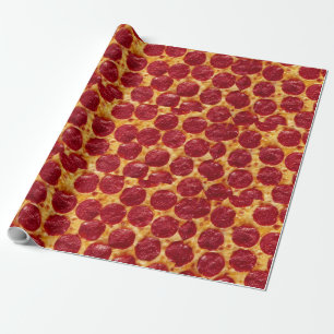 pepperonis pizza wrapping paper