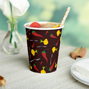 Peppers And Onions Paper Cups