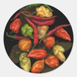 Peppers Classic Round Sticker