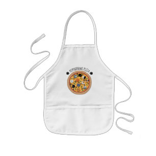 Peppurrroni Pizza (with text) Kids' Apron