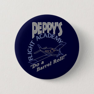 Peppy's Flight Academy 6 Cm Round Badge