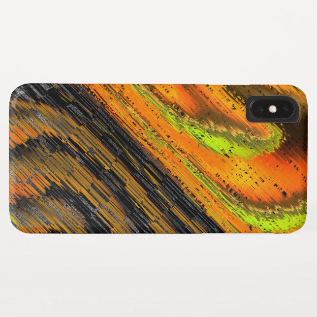 Pequeno mosaico amarelado transversal e deformado Case-Mate iPhone case (Back (Horizontal))