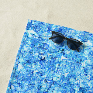 Pequenos entalhes em desenho como à caneta beach towel