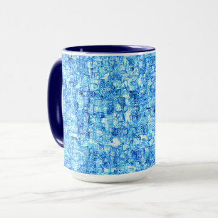 Pequenos entalhes em desenho como à caneta mug