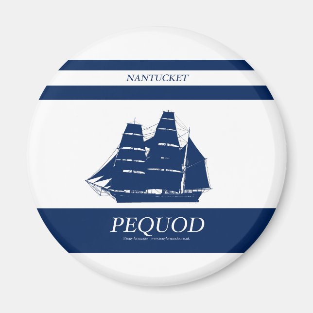 pequod blue stripe magnet (Front)