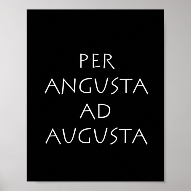 Per angusta ad augusta poster (Front)