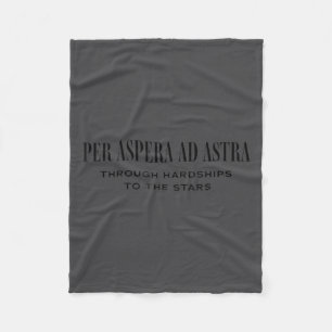Per Aspera Ad Astra Insrational Latin Quotes Motiv Fleece Blanket