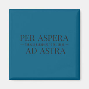 Per Aspera Ad Astra Insrational Latin Quotes Motiv Magnet