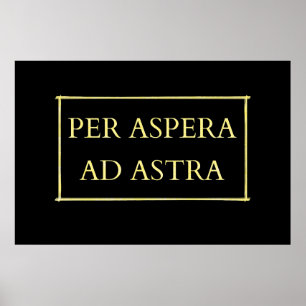 Per aspera ad astra poster