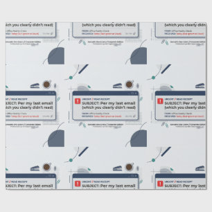 Per My Last Email Funny Office Quote Wrapping Paper
