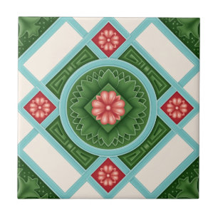 Peranakan Heritage Tile Mandala – Vibrant Nyonya