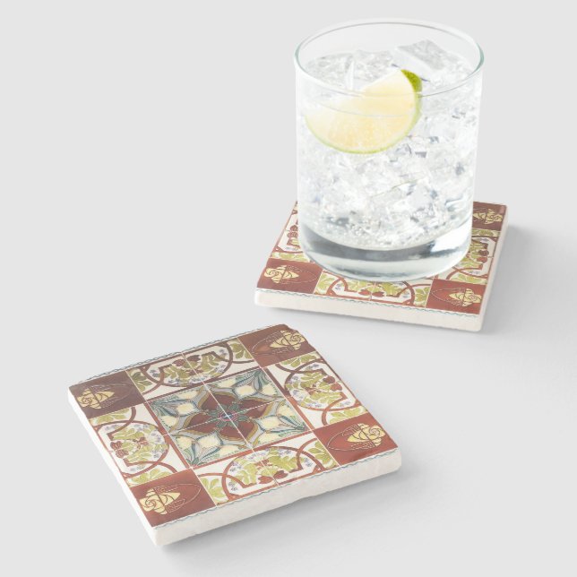 Peranakan Tile Coaster (Side)
