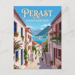 Perast Montenegro Postcard