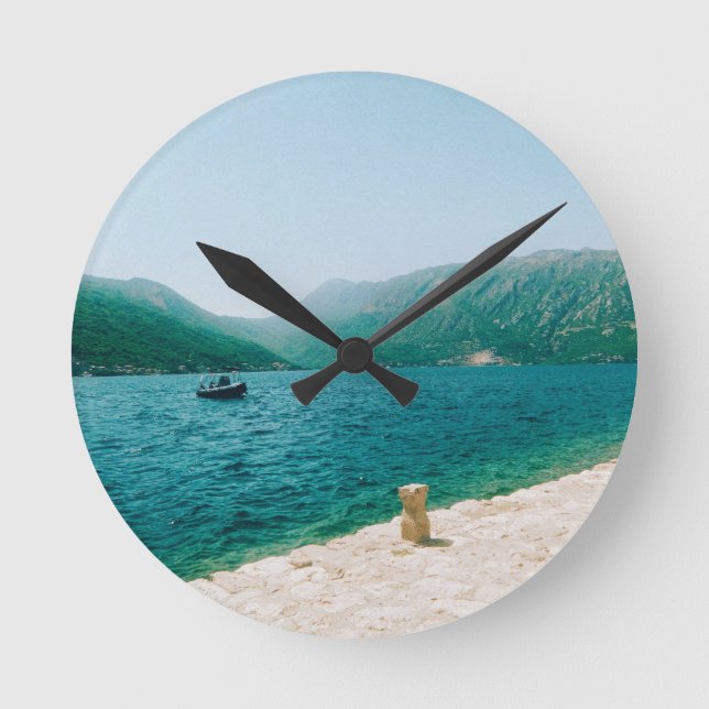 Perast - Montenegro Round Clock (Front)