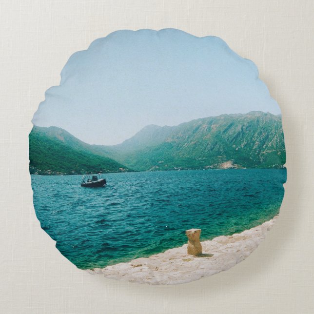 Perast - Montenegro Round Cushion (Front)