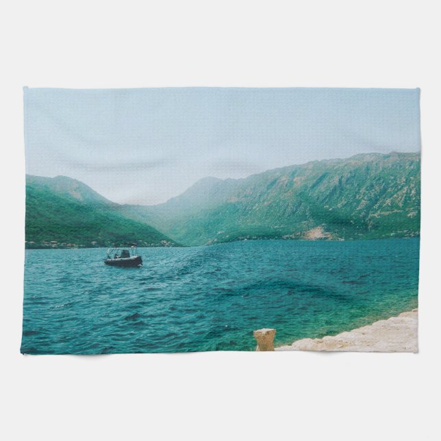 Perast - Montenegro Tea Towel (Horizontal)