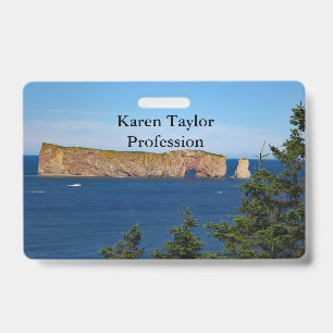 Percé Rock in the Gulf of the St. Lawrence ID Badge
