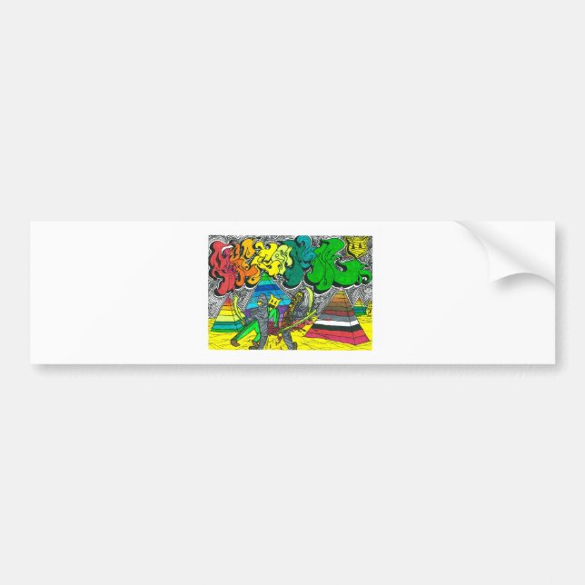 Percentum Chopping Zombies Bumper Sticker (Front)