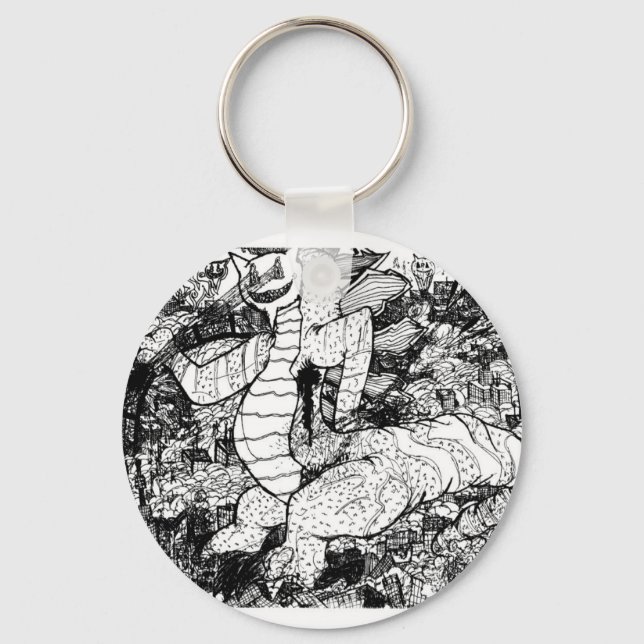 Percentum Godzilla Key Ring (Front)