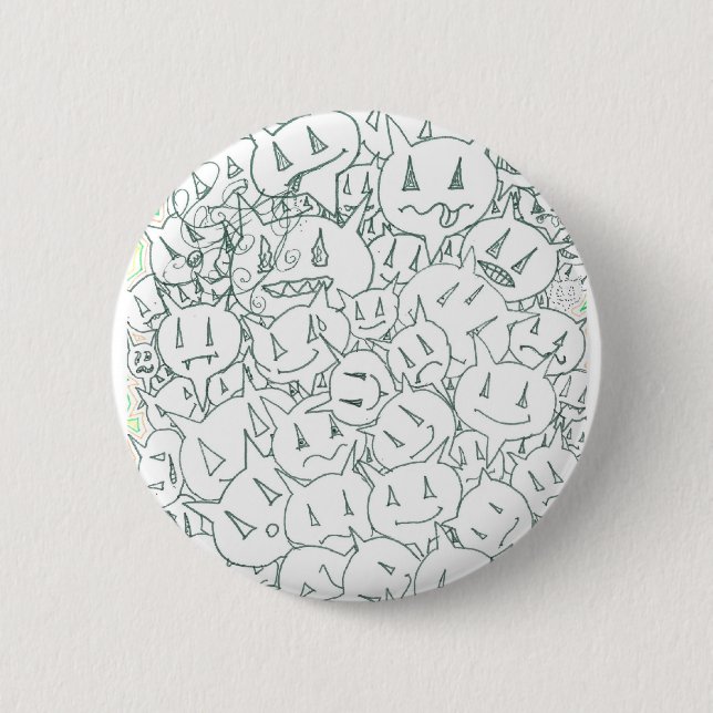 Percentum Heads 6 Cm Round Badge (Front)